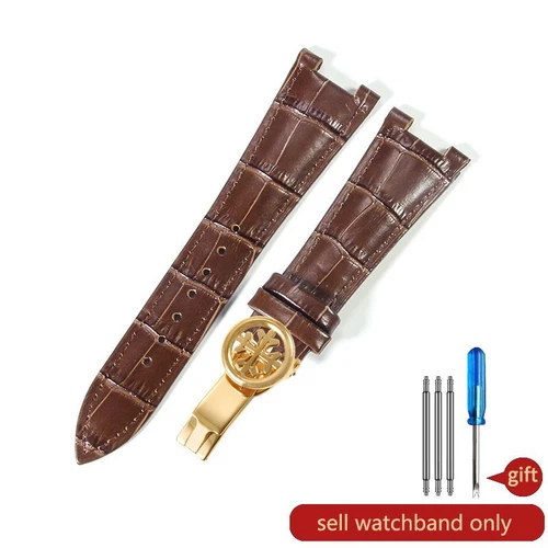 25 mm Echtleder Uhrenarmband passend für Patek Philippe Nautilus 5711/5712G Armband - Bild 41 von 42