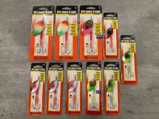 Lot of 10 - Luhr Jensen Hydro Vibe Extreme Spinners - Size 6 & Size 4 1/2