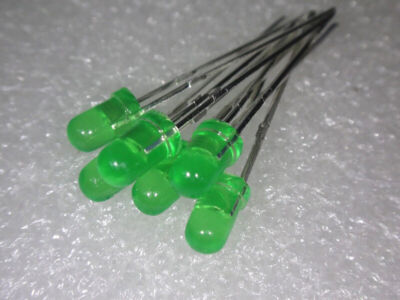 1000 X 3mm Green LED light emitting diode / F3 LED Green Colour #A6-9