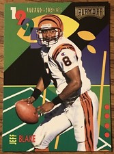 Jeff Blake 1995 Playoff Unsung Heroes Card #5 Cincinnati Bengals NFL Free Ship