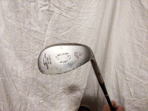 Wilson Walker Cup Deluxe L 7 Mashie Nibluck iron Stainless Steel Hasel No. 4103 - Picture 6 of 19