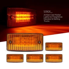 (5) 12 LED Freightliner, Sterling Cab Marker Lights. Replaces Grote 47063