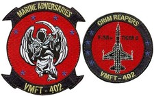 USMC MARINE FIGHTER TRAINING SQUADRON 402 (VMFT-402) JUEGO DE PARCHES