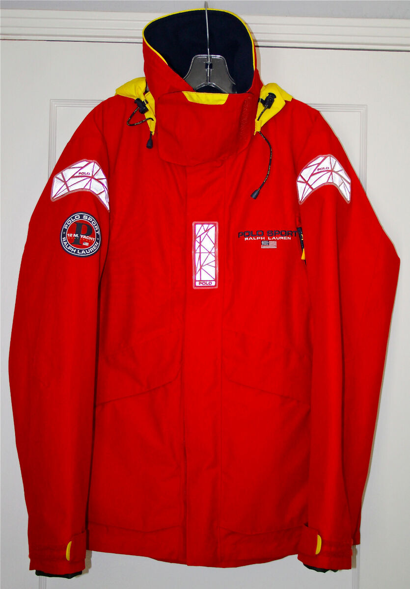 NEW RALPH LAUREN POLO SPORT SAILING JACKET RED Men's M 12m NEW RALPH LAUREN POLO SPORT SAILING JACKET RED Men's M 12m