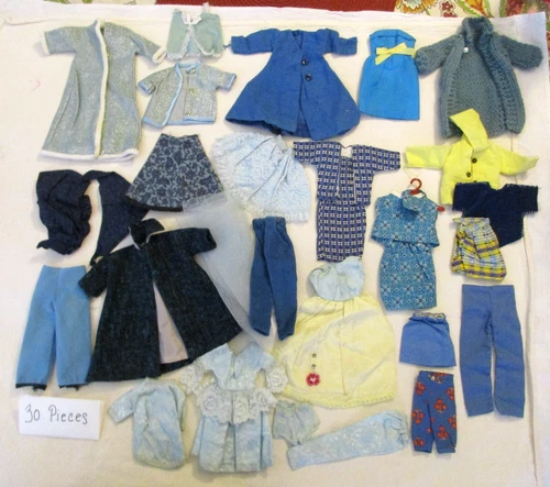 Vintage Ideal Tammy / Clone / Mommy Made Fashion Doll Clothes 30 Pieces Lot D