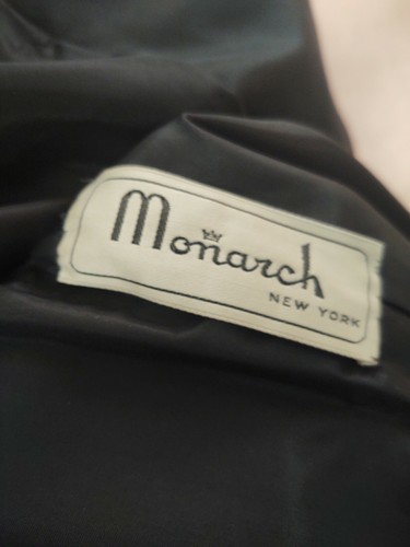 EUC MENS BLACK OVERCOAT DRESS COAT MONARCH NY UNION MADE LIVINGSTON YOUNGSTOWN - Picture 7 of 9