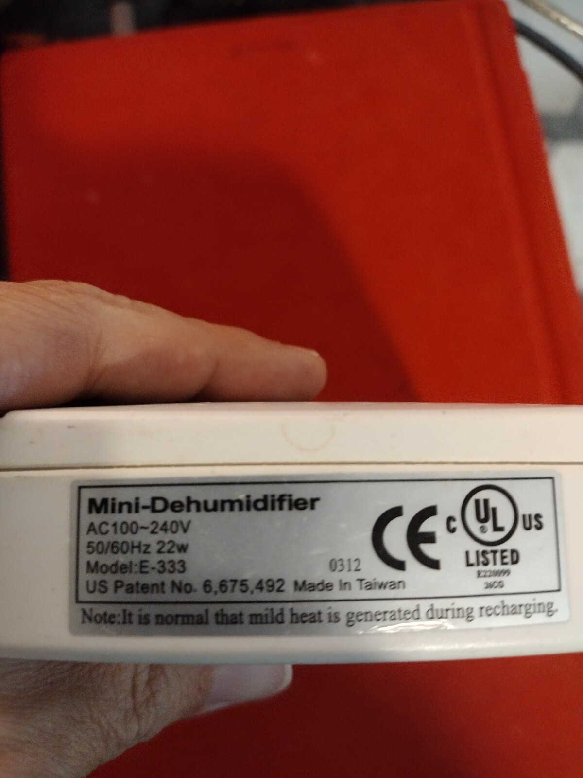 EvaDry E333 Wireless Mini Dehumidifier White 832856000060 eBay