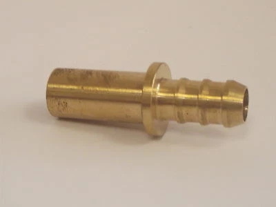 CONTEXT 15 mm Rohr x 1/2 Schlauchschwanz, passt Leitungswasserarmaturen 15 mm, Messing auf einen 1/2 Schlauch