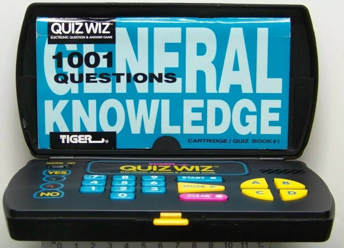 Tiger Quiz Wiz Electronic Question and Answer Game w Cartridge