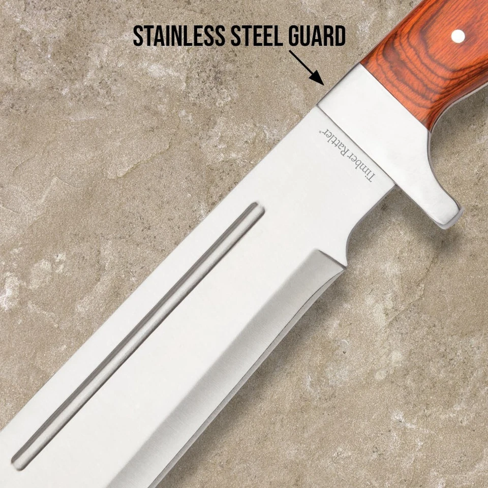 Machete Timber Rattler Jungle Beast | Incluye funda de nailon | Total 25" Foto 3 de 4