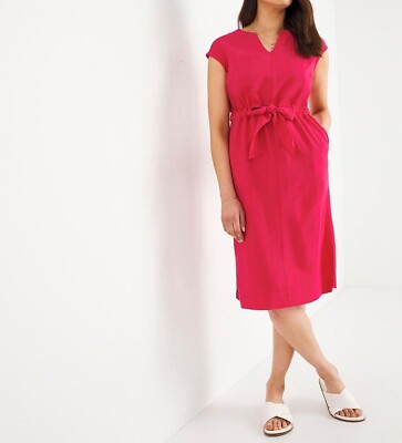 JULIPA DAMEN ROSA KRAWATTE TAILLE LEINENKLEID NEU (Ref. 301)