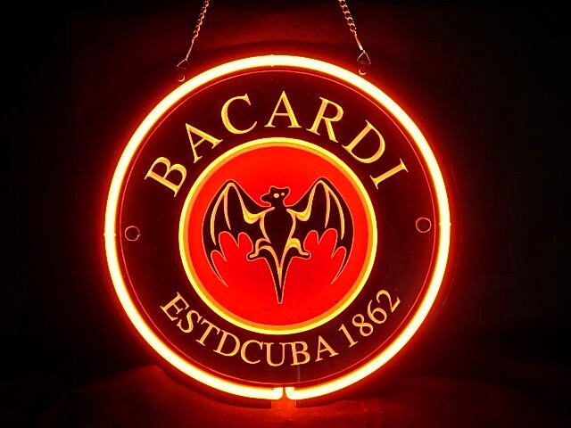 Bacardi Cocktail Convenience Shop Store Bar Pub Light Neon Sign | eBay
