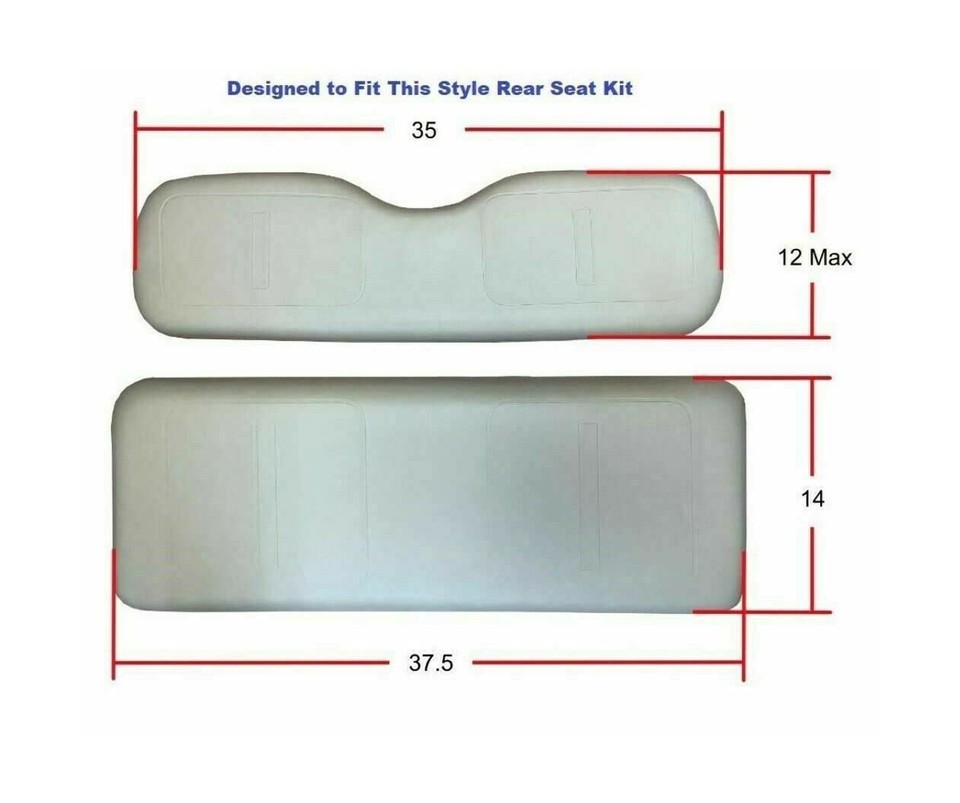 Huskey 4PCS Golf Cart Front/Rear Seat Covers for Club Car Precedent 2004+ G&E... eBay