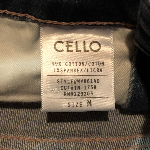 New Cello Women’s Size M Blue Denim Cropped Overalls - Picture 6 of 12