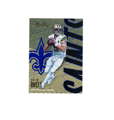 2018 Absolute SPARKLE REFRACTOR SP FOIL DREW BREES! New Orleans SAINTS QB 