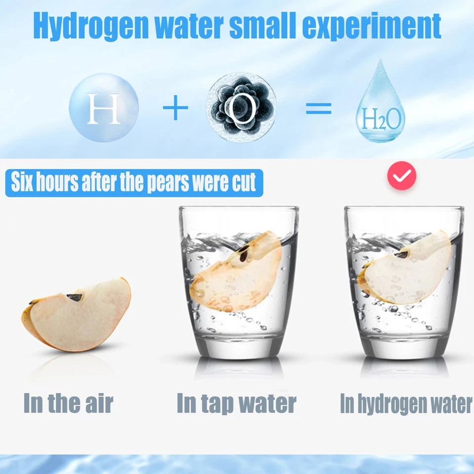 2025 Upgrade Hydrogen Water Bottle Rechargeable Hydrogen Rich Glass for Home - Image 4 of 4