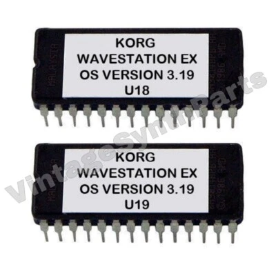 Korg Wavestation to WS EX firmware OS update upgrade version 3.19 Eprom Rom Chip