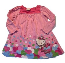 Hello Kitty dress Sz 4 2008 Pink Multicolor Hearts Throw Back Little Girl