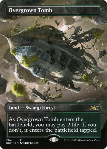 MTG Magic the Gathering Overgrown Tomb (284/689) Unfinity LP