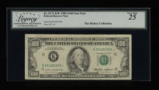 DBR 1985 $100 FRN Dallas STAR Fr. 2171-K* Legacy 25 Serial K00189329*