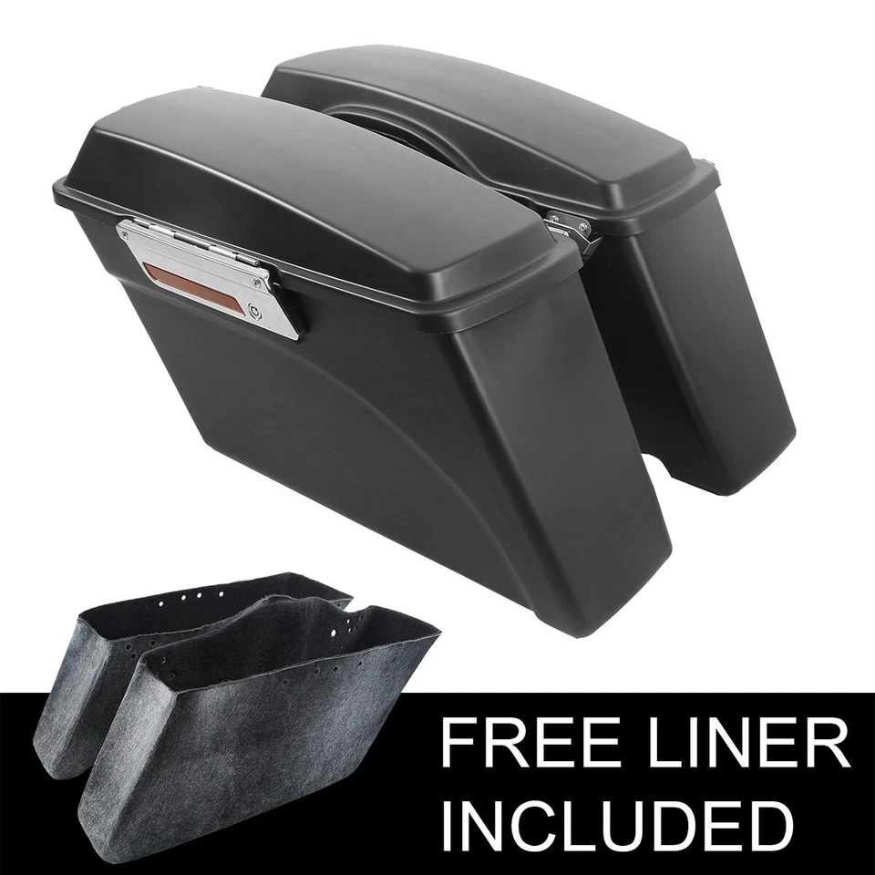 Alforjas rígidas aptas para Harley Touring Electra Road King Street Glide 1994-2013 Foto 2 de 4