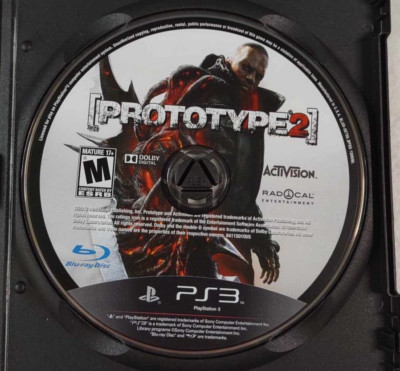 Prototype 2 (Sony PlayStation 3, 2012) PS3 Disc Only
