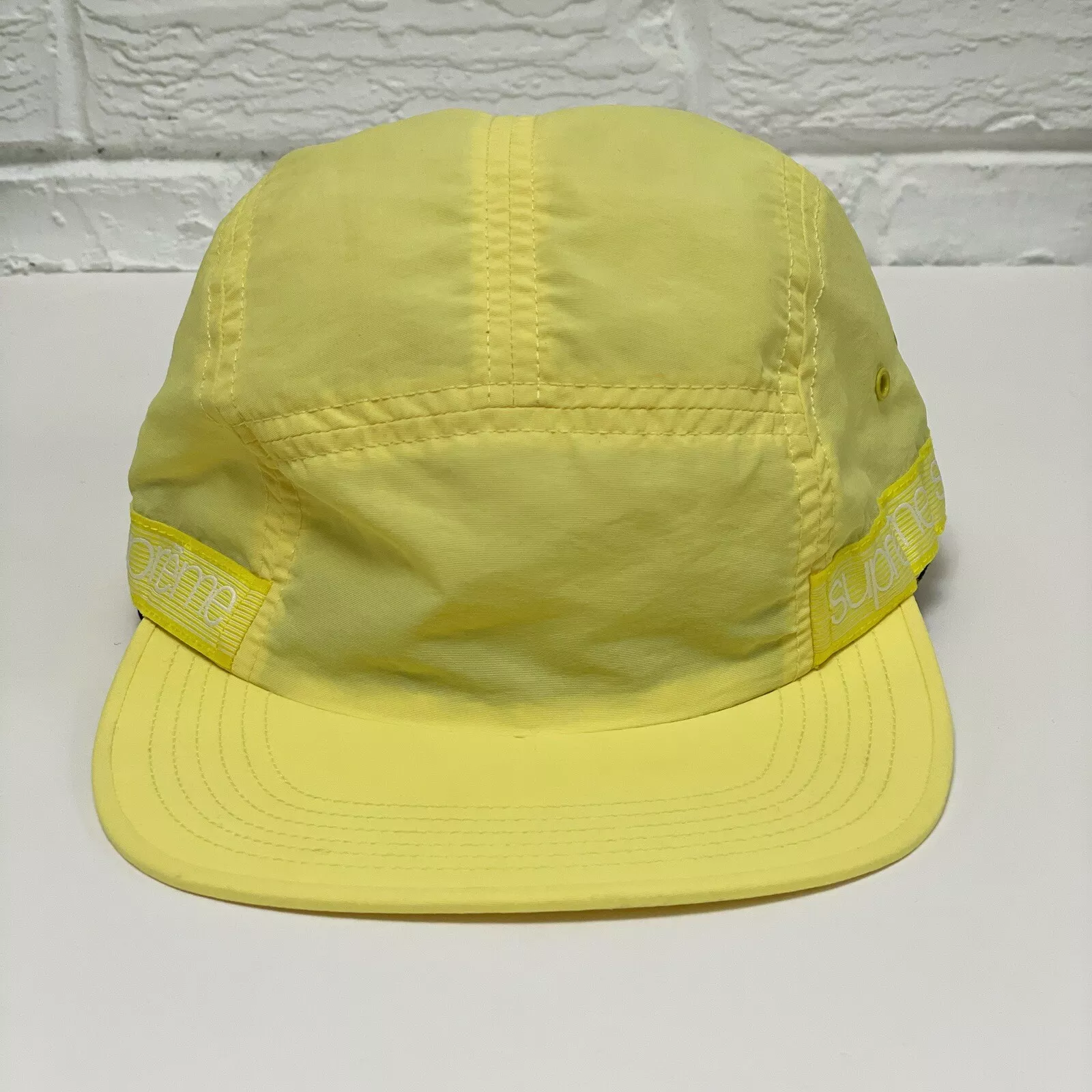 Chapeau de camp Supreme Tonal Taping jaune FW2018