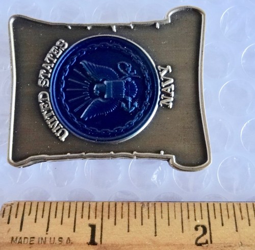 cHALLENGE MONEDA NAVAL DE EE. UU. MARINEROS CREDO FORMA DE PERGAMINO METAL ESMALTE MILITAR neocurio - Imagen 3 de 5