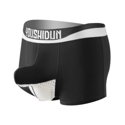 Sexy Men's Underwear Boxer Briefs Ice Silk Mesh Breathable Elephant Nose Trunks
