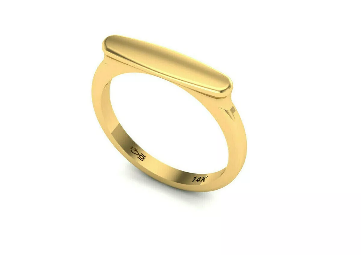 Ebay gold store signet ring