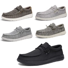 Men's Casual Slip-on Loafers Lightweight Stretch Shoes Sneakers