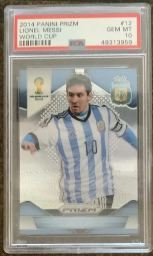 2014 Panini Prizm World Cup Soccer #12 Lionel Messi PSA 10 GEM MINT