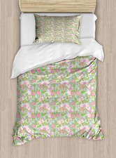 Image of Floral Duvet Cover Set Flourishing Spring Blooms