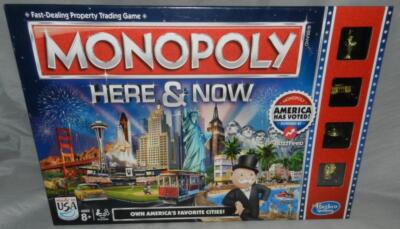 2015 Hasbro Monopoly Here and Now America Has Voted Edition Board Game