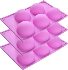 Stampo in Silicone a 5 Fori per Semisfera, 3 Confezioni Da 5 Stampi a Mezza Sfer