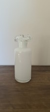 piccolo vaso di vetro stravagante 20 cm art deco bianco decorazione fiori