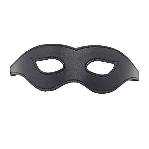 Máscara de cuero negro Máscaras y antifaces de Disfraz