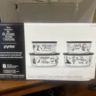 PYREX DISNEY NIGHTMARE BEFORE CHRISTMAS Limited Ed. 8 pc set 4 bowls 4 lids New