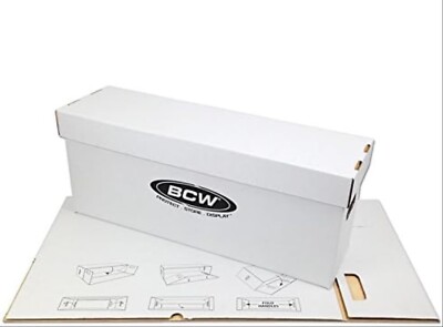 Comic Book New Storage Box LONG 1 BCW Holds 200-225 Stackable Free US Shipping