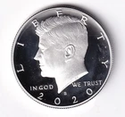 2020 S SILVER PROOF KENNEDY HALF DOLLAR  FROM SILVER PROOF SET #438
