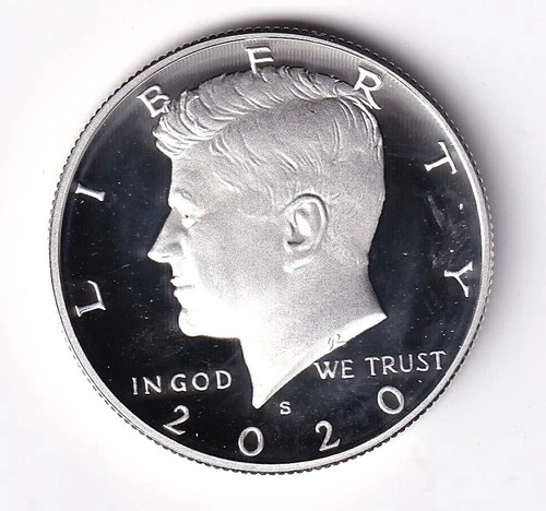 2020 S SILVER PROOF KENNEDY HALF DOLLAR  FROM SILVER PROOF SET #256