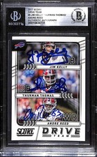 2017 Score DT 9 Jim Kelly/Andre Reed/Thurman Thomas BGS Auto Autograph C102285