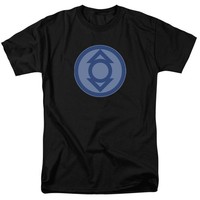 Dc Comics - Green Lantern - Indigo Symbol - Erwachsenen Unisex T-Shirt - Schwarz