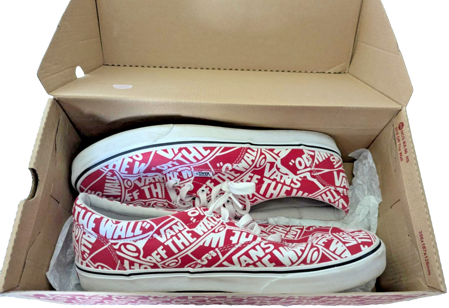 Size 12 - VANS Doheny OTW Low Top Repeat Graphic Racing Red/White