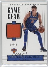 2017-18 Panini National Treasures Game Gear 10/49 Kristaps Porzingis #GG-33 1l6j