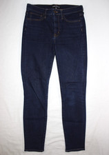 J. Crew Mercantile Jeans Women's 27x29 High Rise Skinny Ankle Stretch Dark Wash