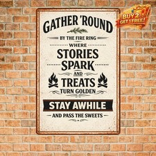 Funny Patio Party Welcome Sign Agedsign Retro Outdoor Porch Decor 8x12