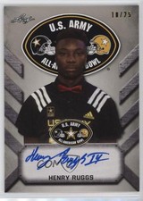 2017 Leaf Metal US Army All-American Bowl Silver /25 Henry Ruggs III Auto 3c7