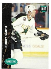 BOBBY SMITH 1991-92 PARKHURST 1000 POINTS CARD NEAR MINT CONDITION