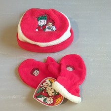 NWT Vintage Raggedy Ann Snowden Winter Hat  Mittens Set size 4-6X